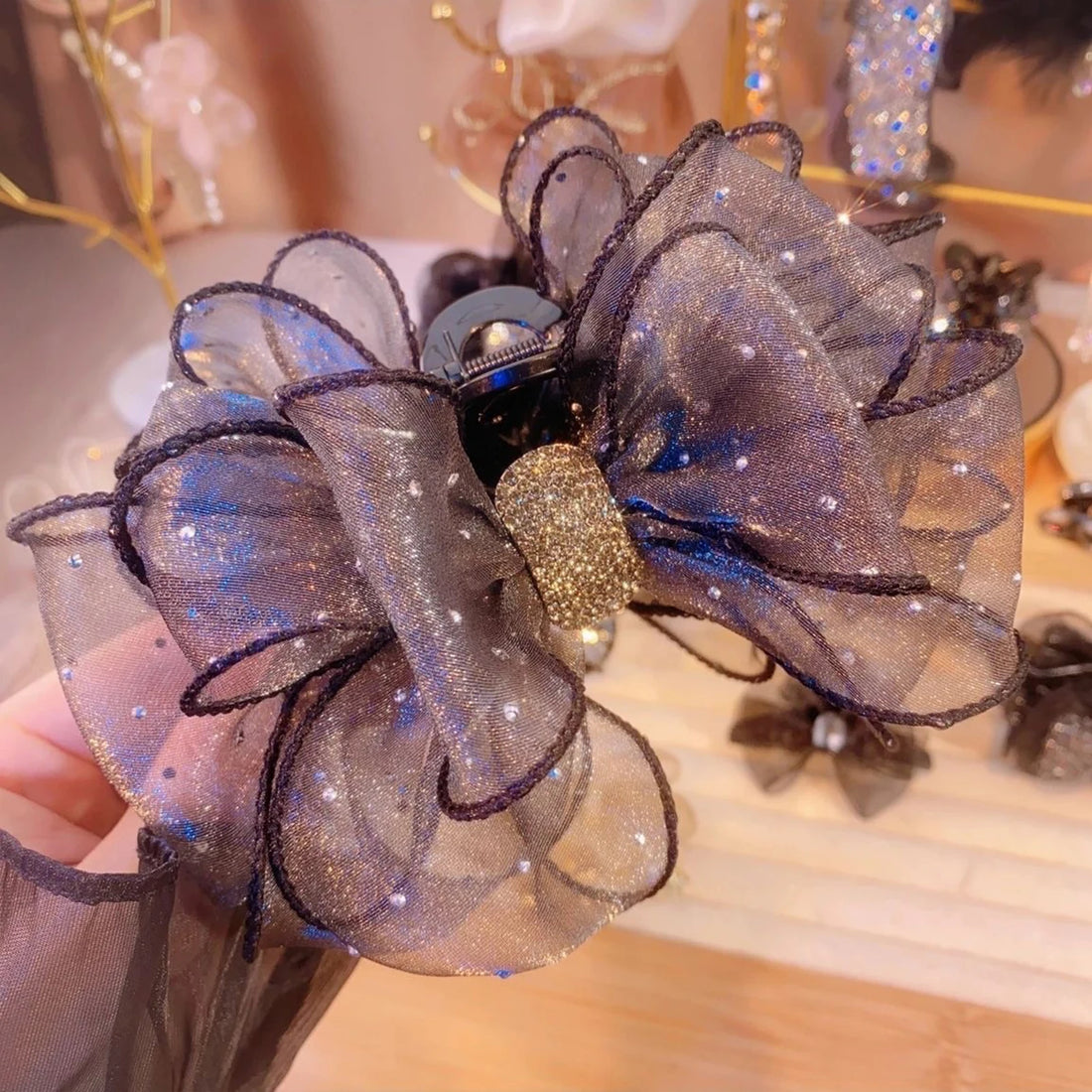 Pince Cheveux Nœud Diamant Strass | MDN Store