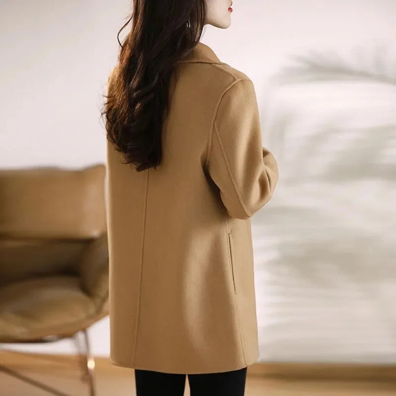 Veste Laine Femme Automne Hiver Slim Élégante | MDN Store