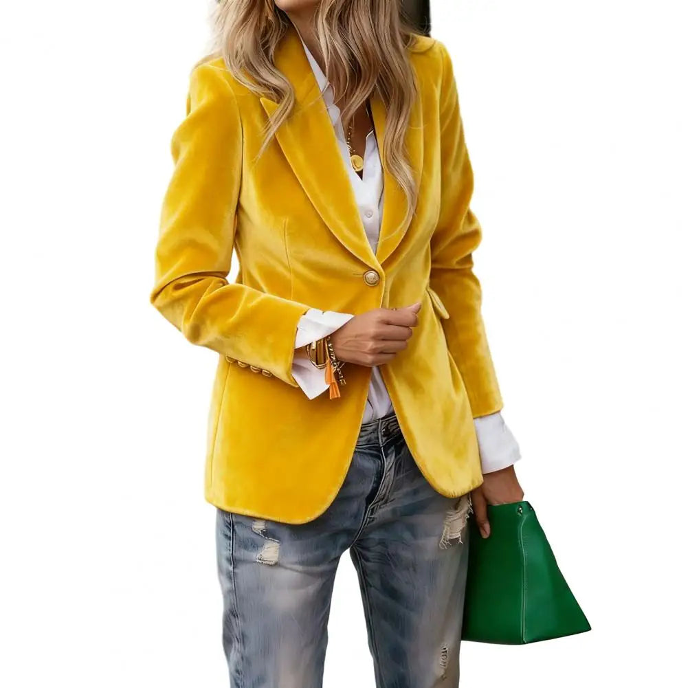 Blazer Femme Velours Élégant Ajusté | MDN Store