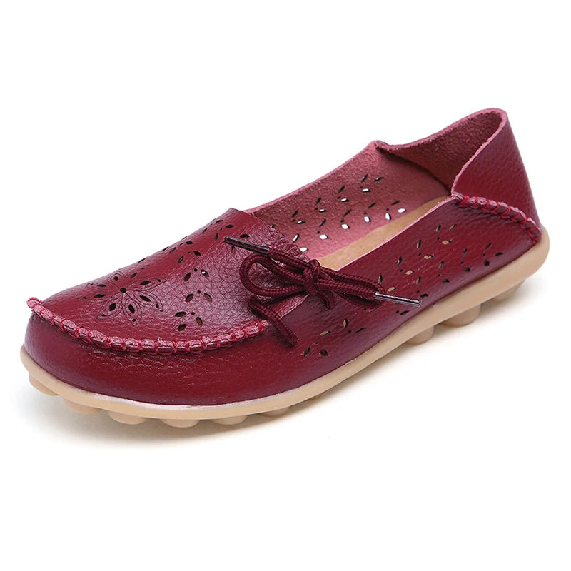 Mocassins Cuir Souple Respirants Femme | MDN Store