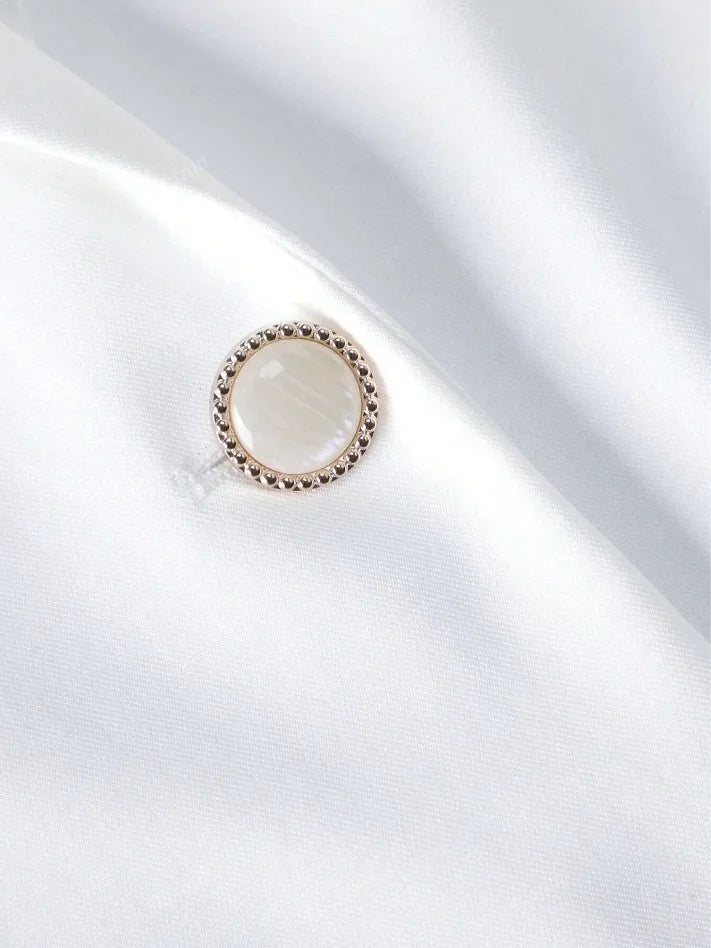 Veste Blanche Dentelle Col Polo | MDN Store