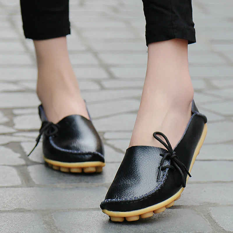 Ballerines Cuir Nœud Papillon Grande Taille | MDN Store