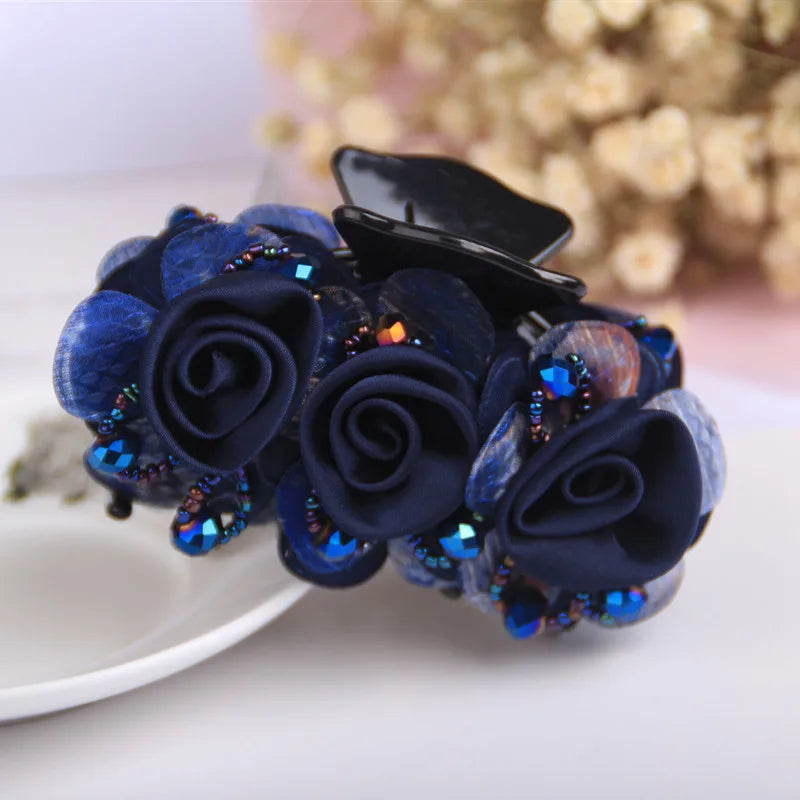 Pince à Cheveux Crabe Fleurie - Accessoire Cheveux Élégant et Pratique | MDN Store