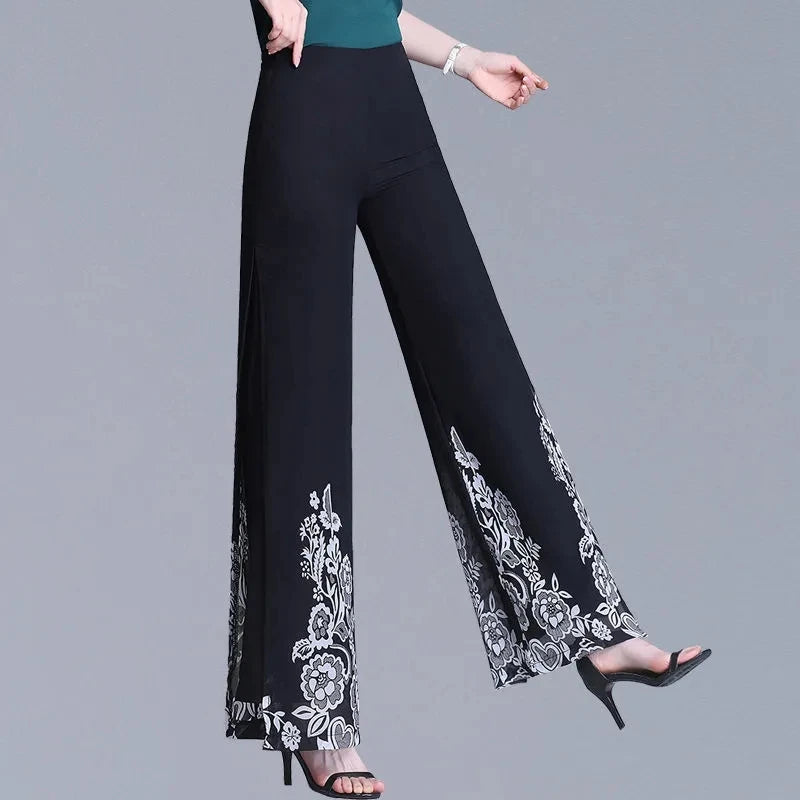 Pantalon Grande Femme Mousseline Imprimé | MDN Store