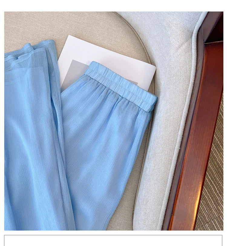Pantalon Jupe Mousseline Brodé Femme | MDN Store