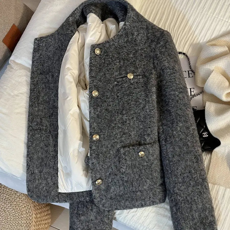 Veste Courte Grise Style Français | MDN Store