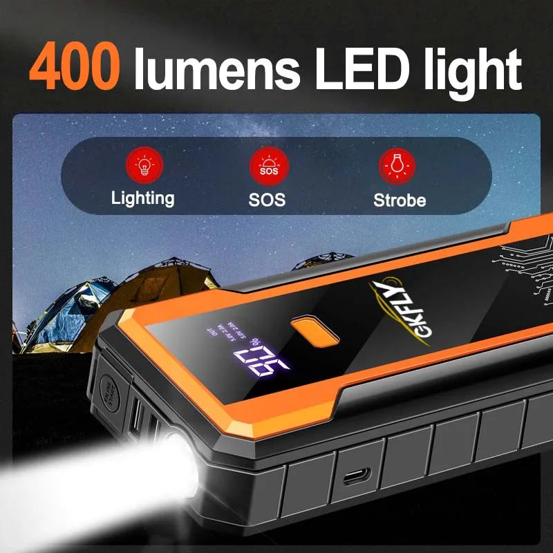 Booster Batterie Voiture 4000A 12V Powerbank Démarrage | MDN Store