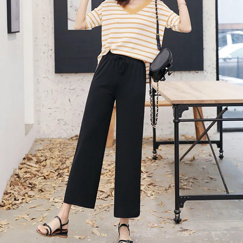 Pantalon Grande Cheville Femme Décontracté Ete | MDN Store