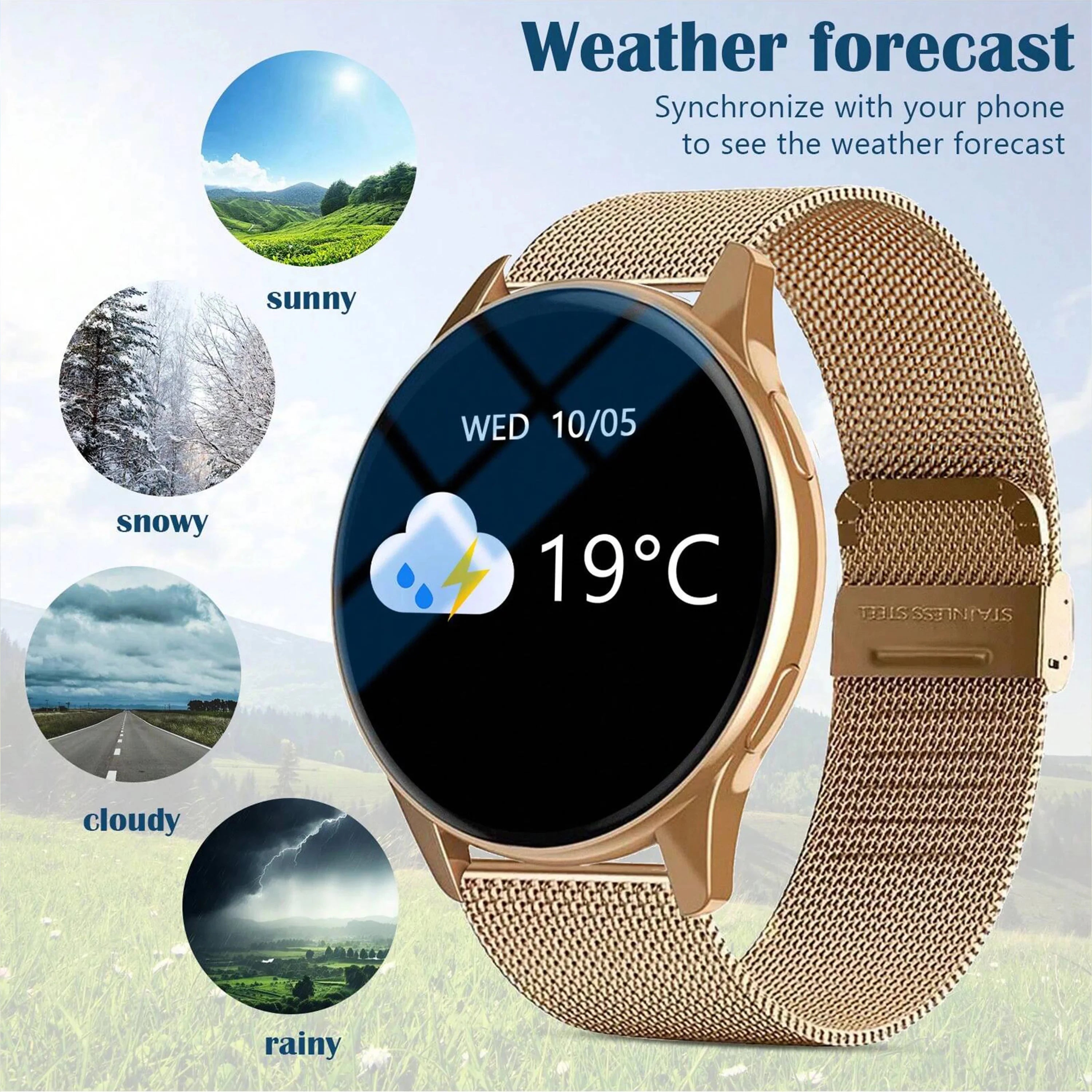 Montre Connectée Sport Homme Femme Écran 1,28" GPS Cardio Sommeil | MDN Store 25
