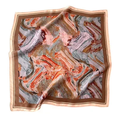 Foulard Carré Soie Naturelle 100% 53cm Femme | MDN Store