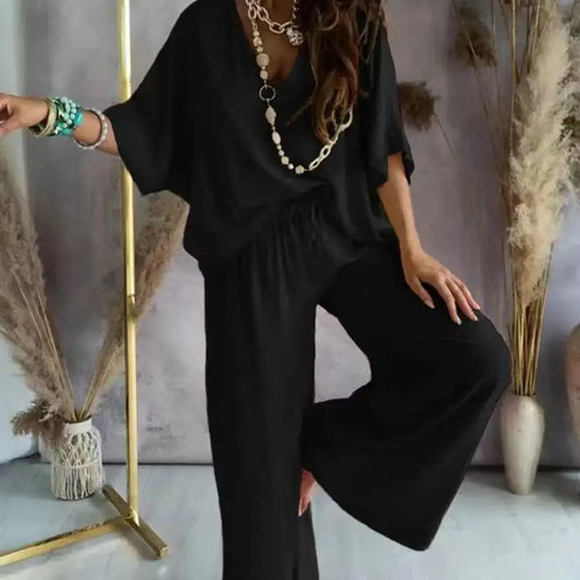 Ensemble Femme 2 Pièces Col V Été | MDN