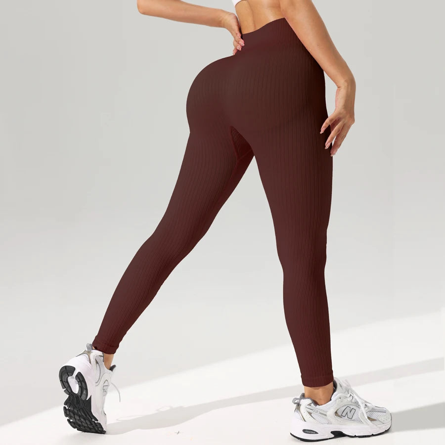 Legging Sport Femme Sans Coutures Yoga Taille Haute Gainant | MDN Store