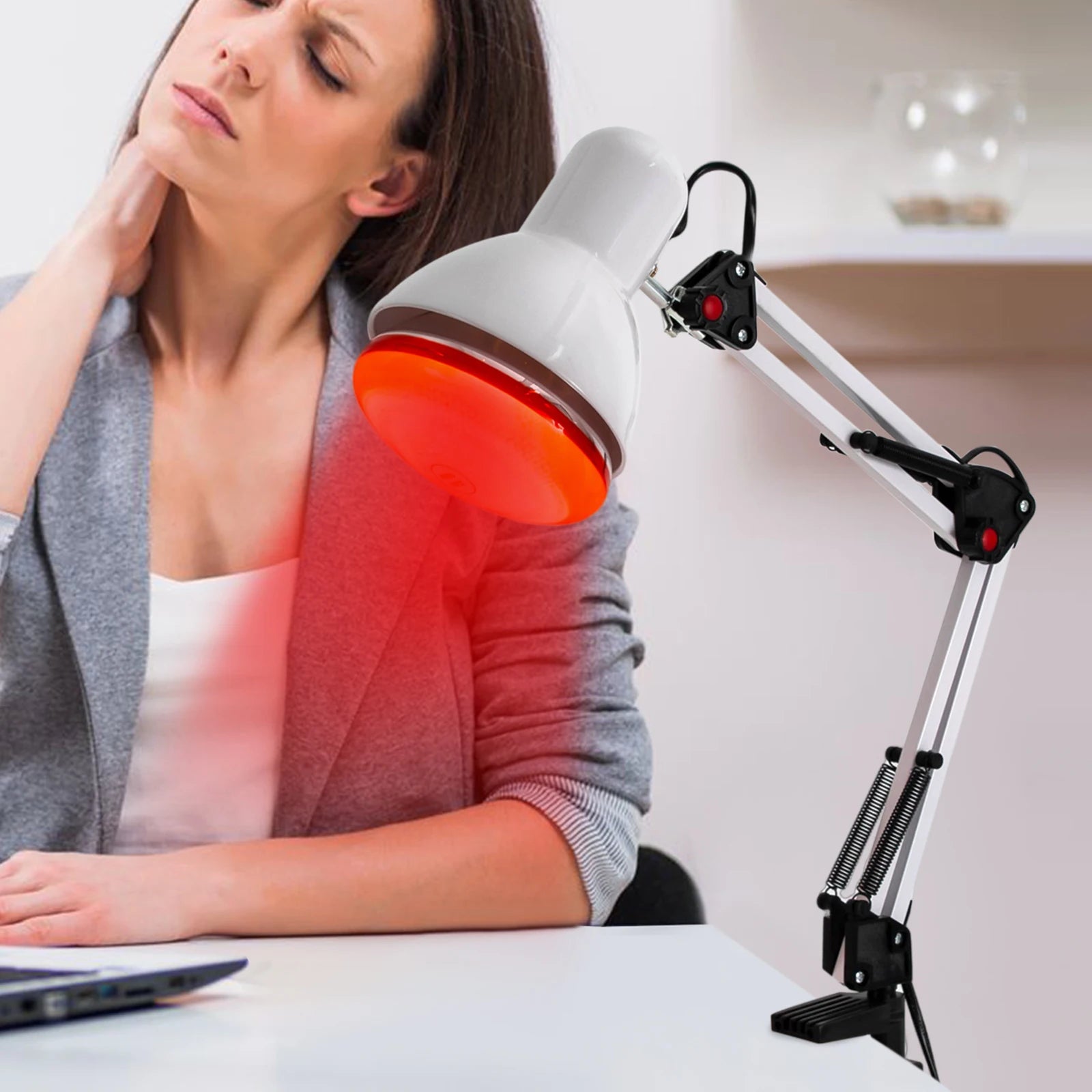 Lampe Infrarouge 150W Thérapeutique Pivotante Soulagement Douleurs | MDN Store