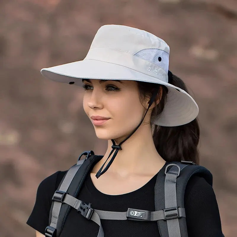 Chapeau Bob Pliable Trou Queue Cheval Bleu | MDN Store