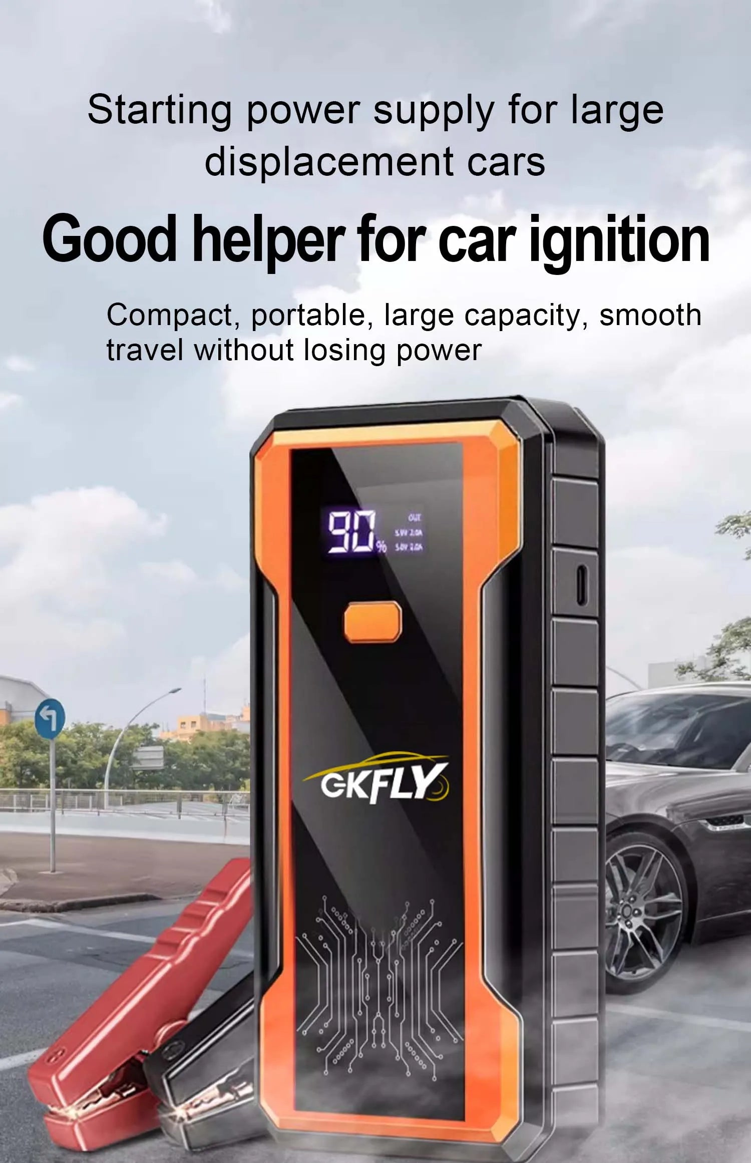 Booster Batterie Voiture 4000A 12V Powerbank Démarrage | MDN Store