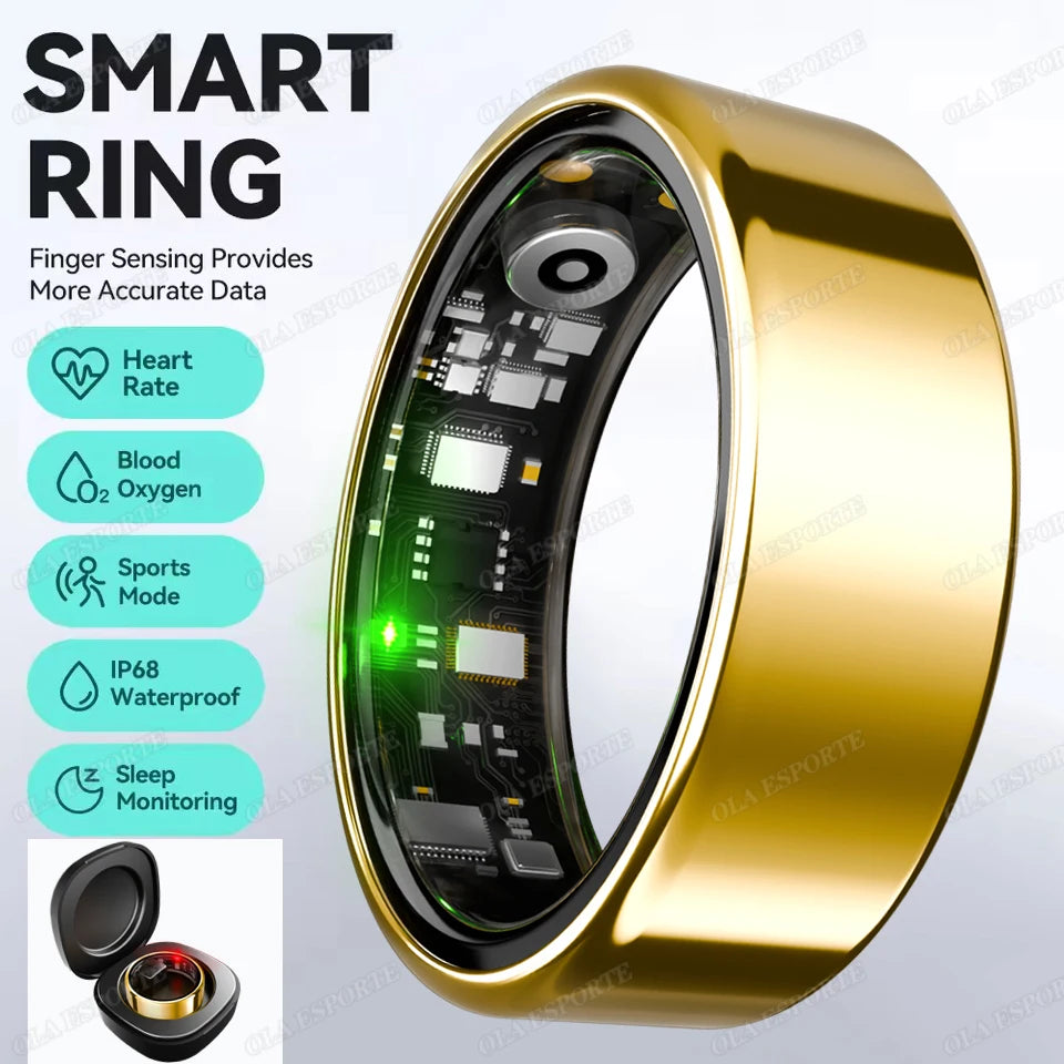 Bague Connectée Smart Ring Santé Étui Charge Étanche | MDN