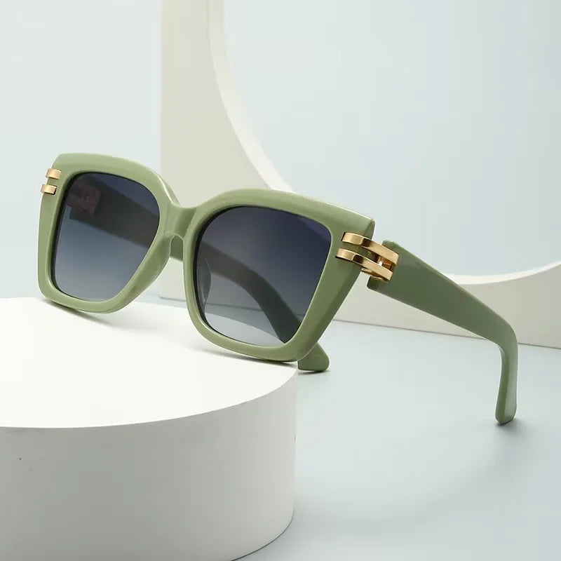 Lunettes Soleil Carré Vintage Rivet | MDN Store
