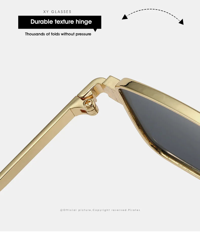 Lunettes Soleil Rectangle Style Années 2000 Alliage | MDN Store