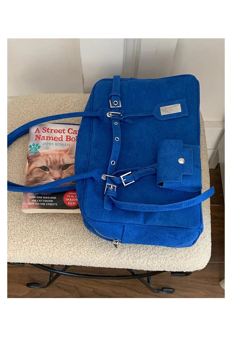 Sac à Main Femme Cuir Daim Vintage Grande Capacité Bureau - MDN