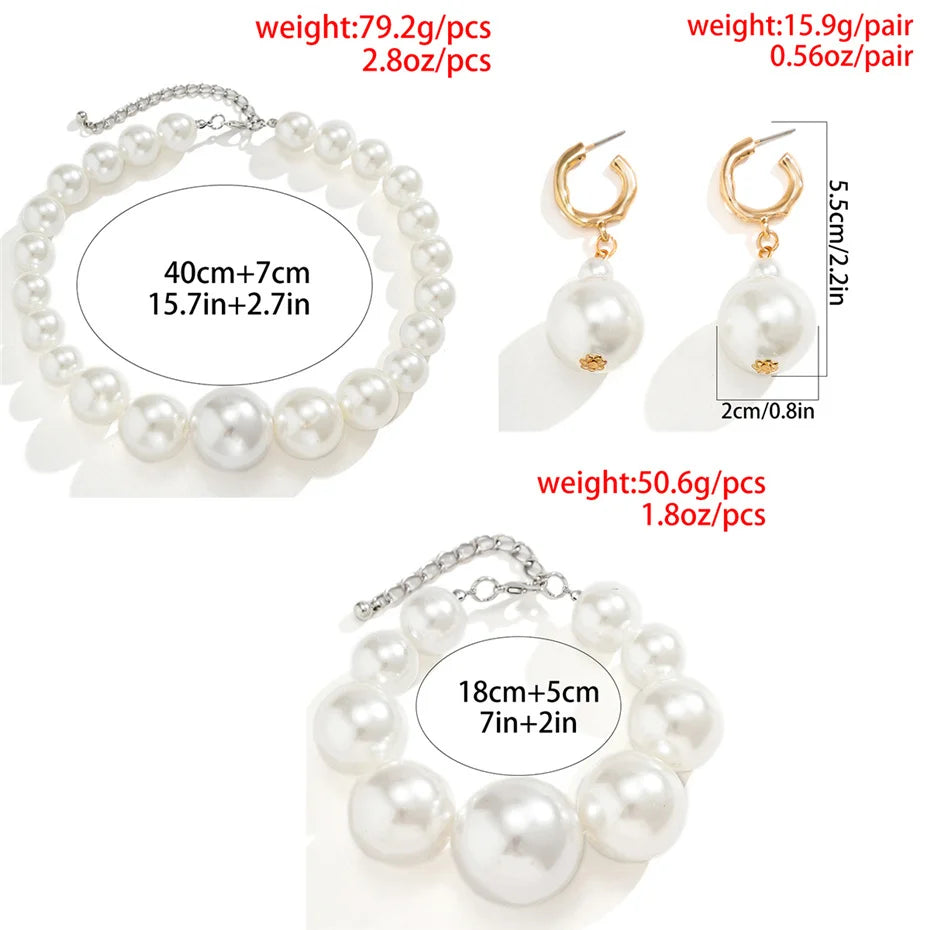 Collier Ras-de-Cou Perles Imitation Maxi | MDN Store