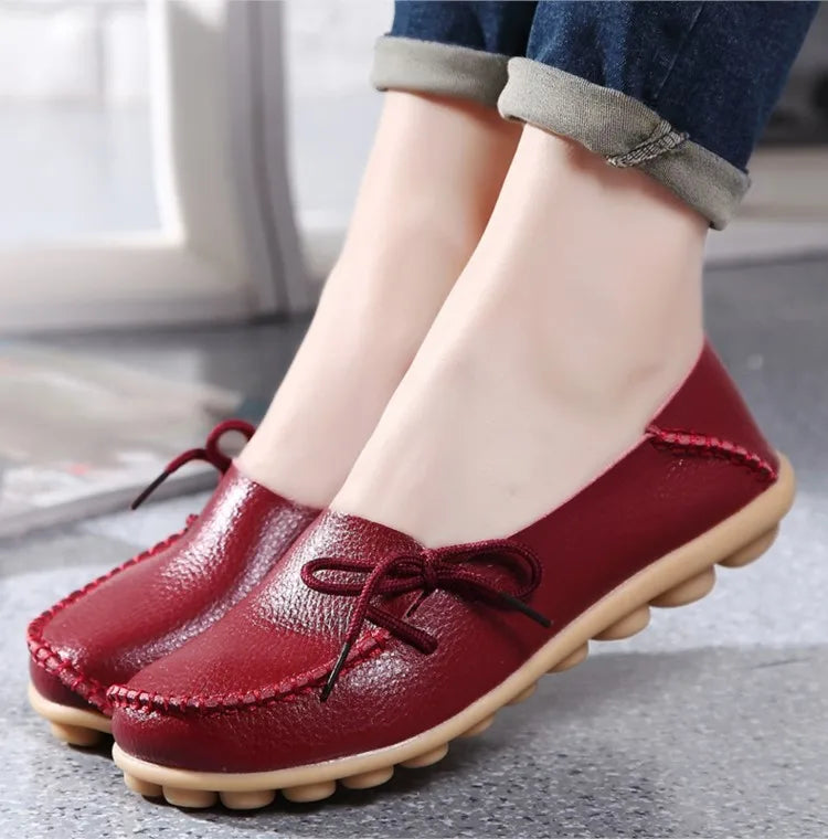 Ballerines Cuir Nœud Papillon Grande Taille | MDN Store