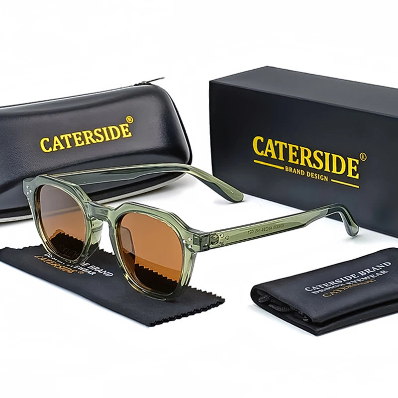 CATERSIDE Lunettes de Soleil Polarisées Rétro Femme Monture TR90 Ultra-Légère UV400 | MDN Store 25