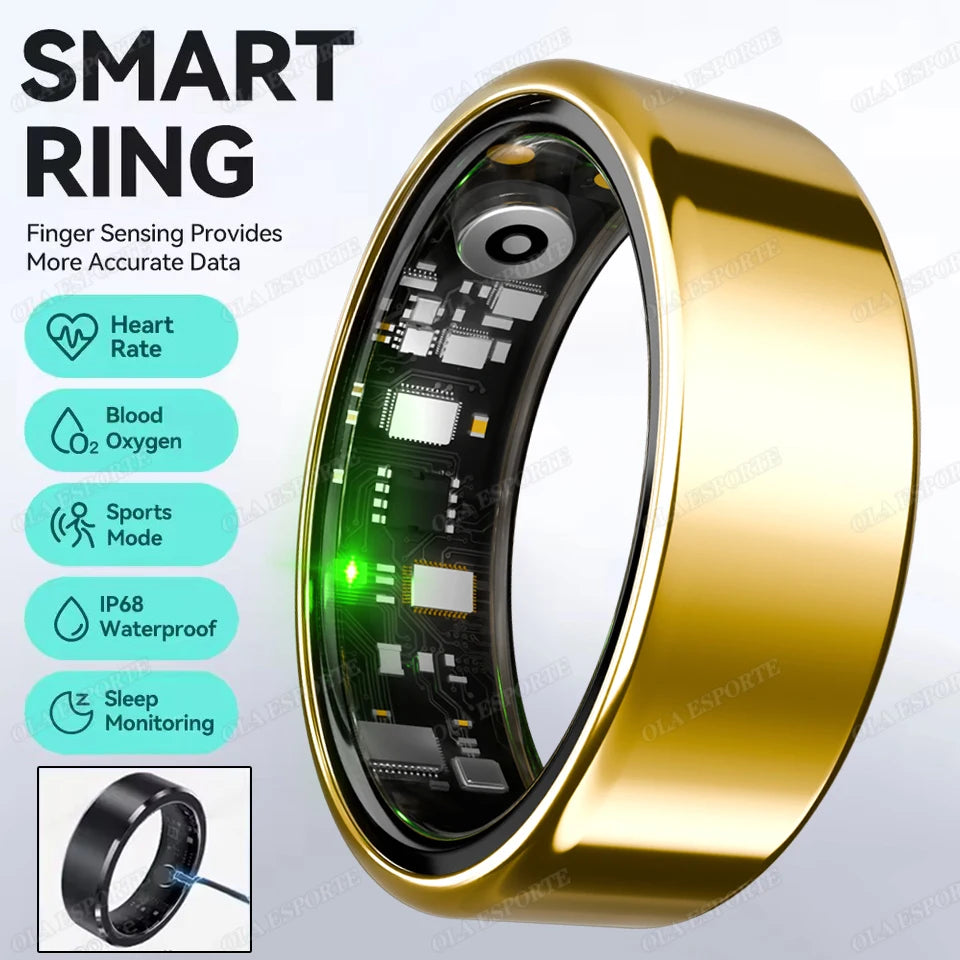 Bague Connectée Smart Ring Santé Étui Charge Étanche | MDN