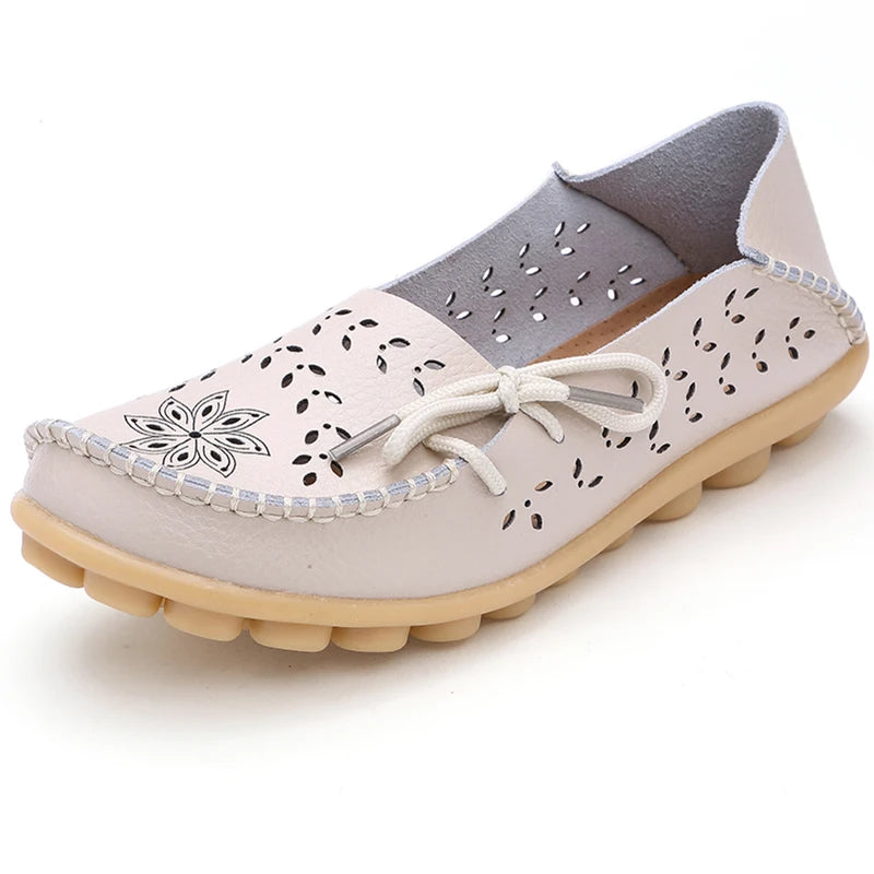 Mocassins Cuir Souple Respirants Femme | MDN Store
