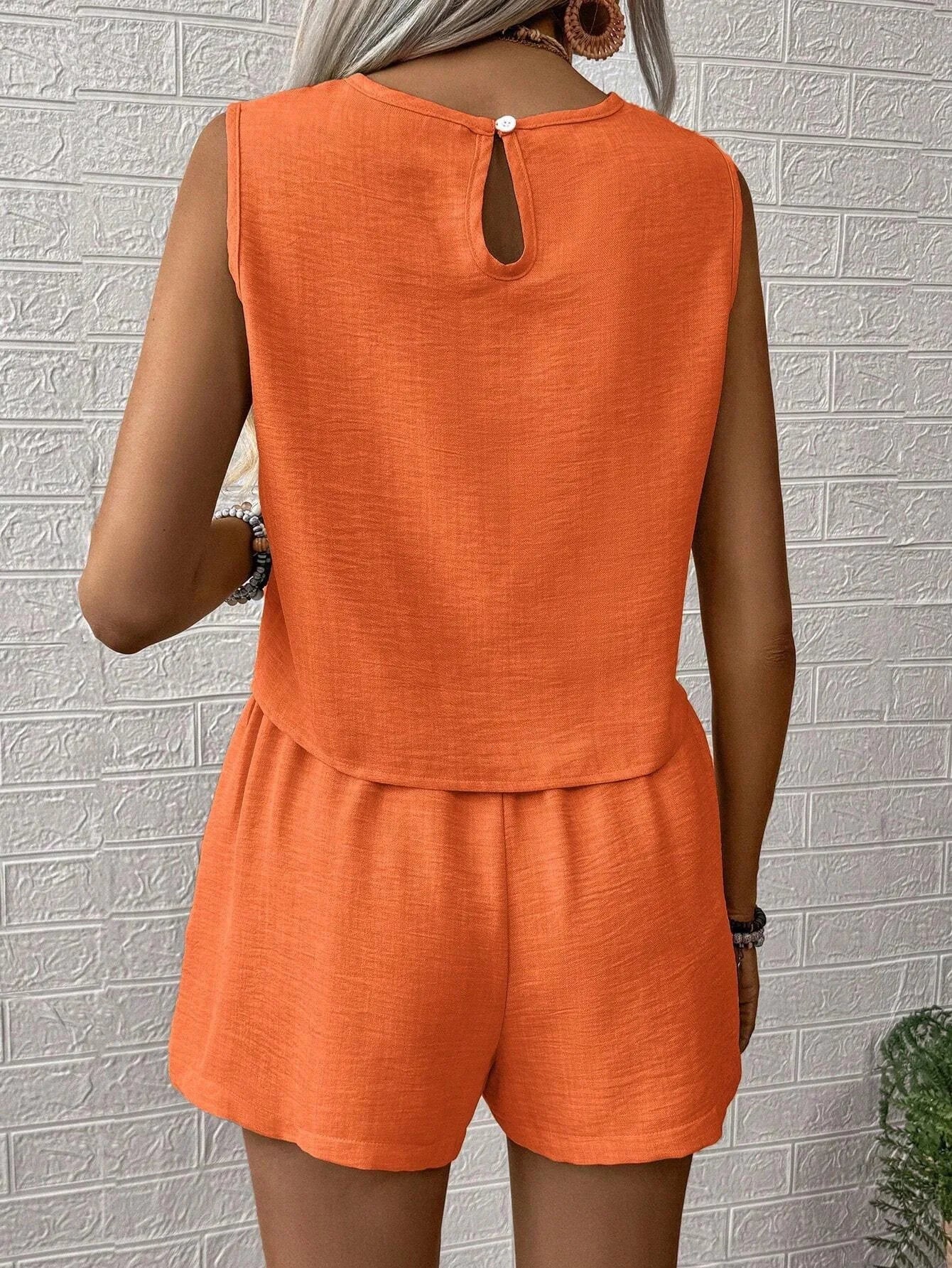Ensemble Haut et Short Femme Sans Manches Casual | MDN Store 25