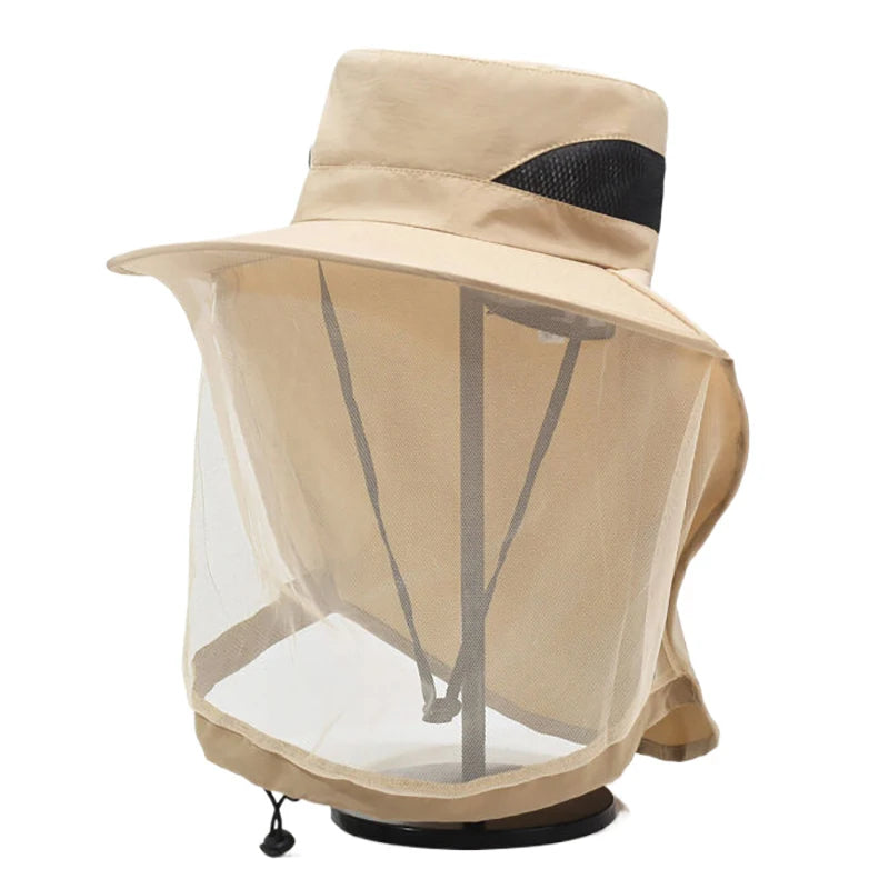 Chapeau Pêche Moustiquaire Anti-Insectes Vert | MDN Store