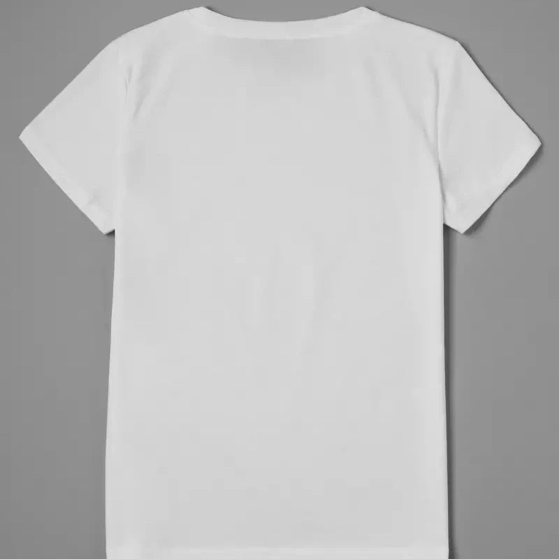 T-Shirt Graphique Coeur et Plume Femme Manches Courtes | MDN Store 25