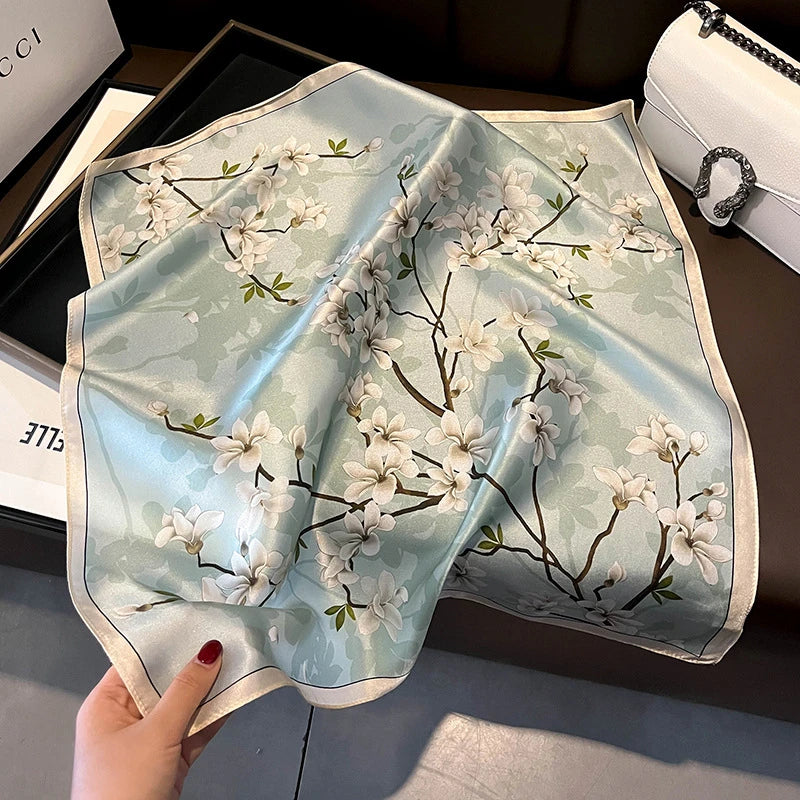 Foulard Carré Soie Naturelle 100% 53cm Femme | MDN Store