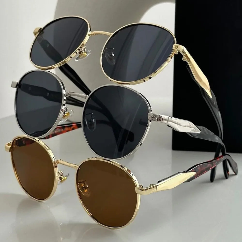 Lunettes Soleil Rondes Métal Vintage | MDN Store