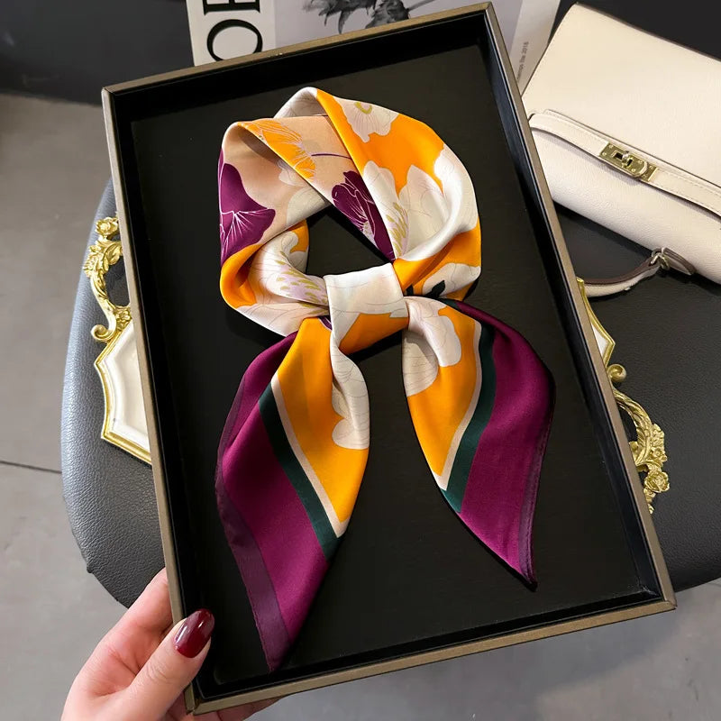Foulard Soie 70cm Femme Bandana Châle | MDN Store