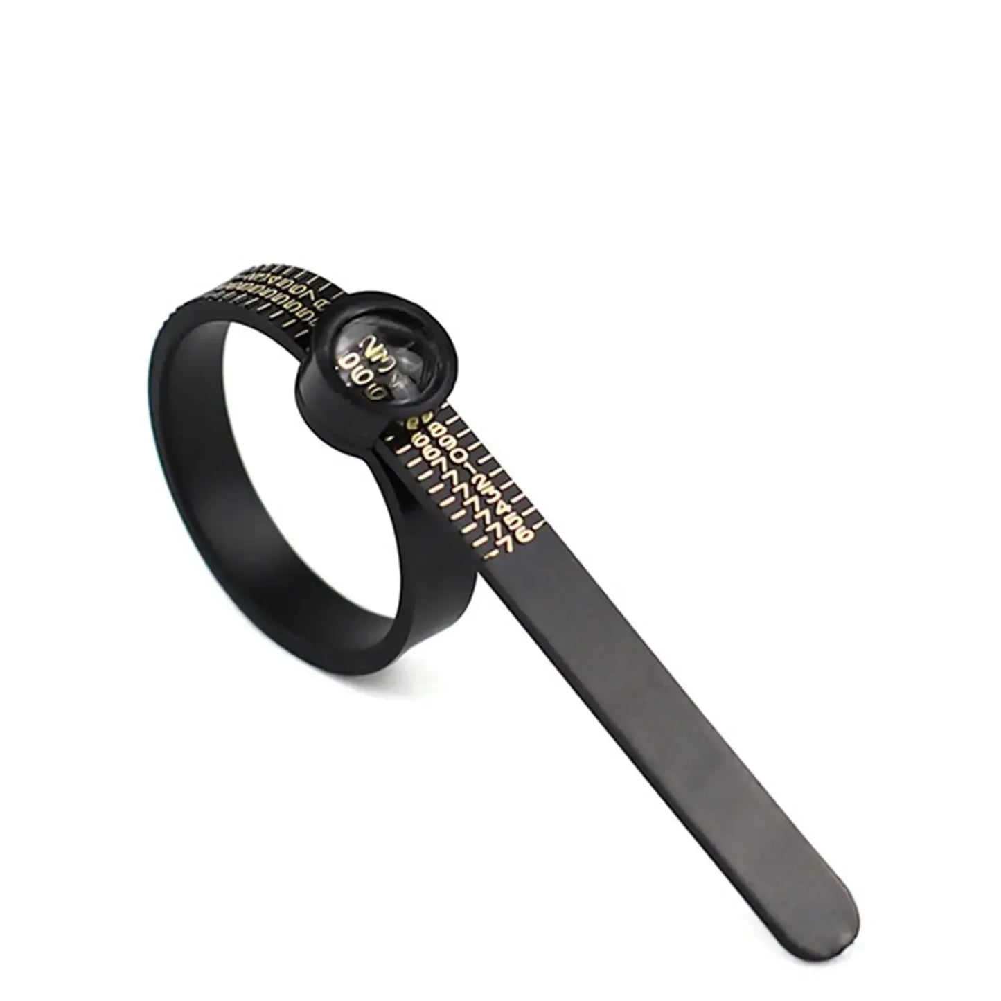 US/UK/EU/HK Size Ring Ruler Ring Measuring Tape Ring Measuring Tool Annular Coil Finger Size Filter with Magnifying Glass