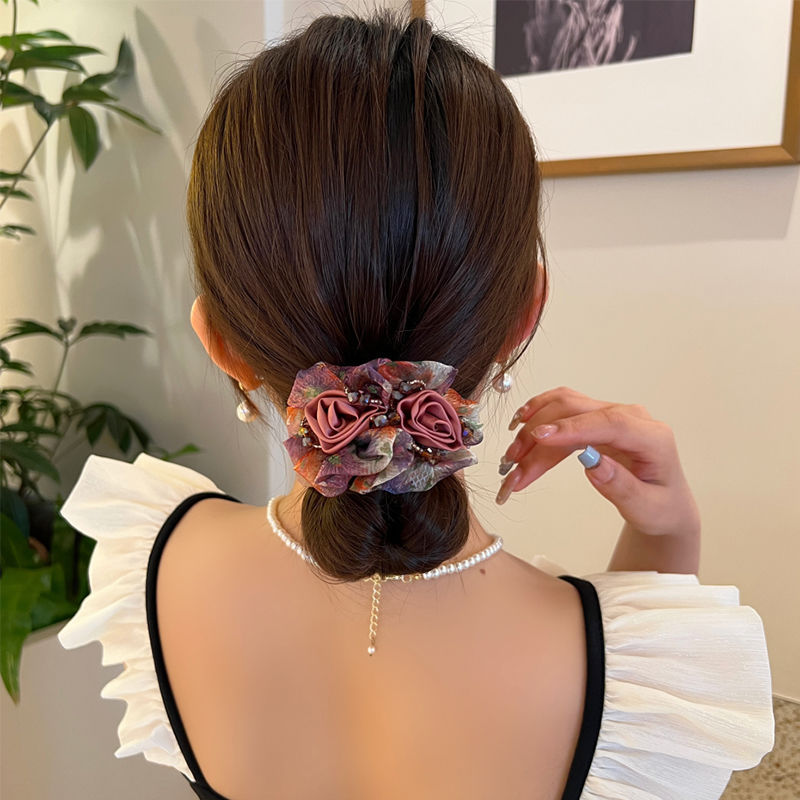 Bandeau Cheveux Fleur Maille Élégant | MDN Store
