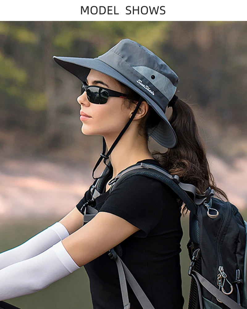 Chapeau Bob Pliable Trou Queue Cheval Bleu | MDN Store