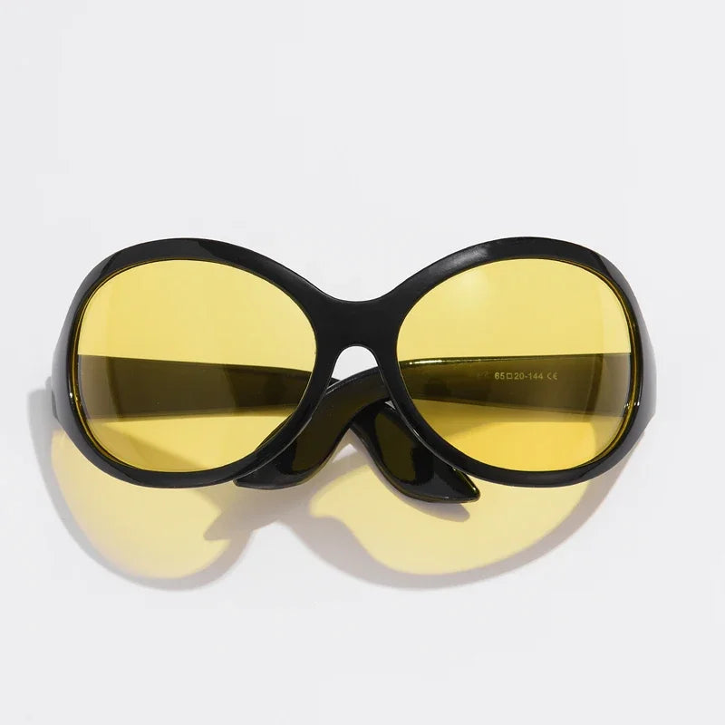 Lunettes de Soleil Style Années 2000 Punk Ovales UV400 | MDN Store