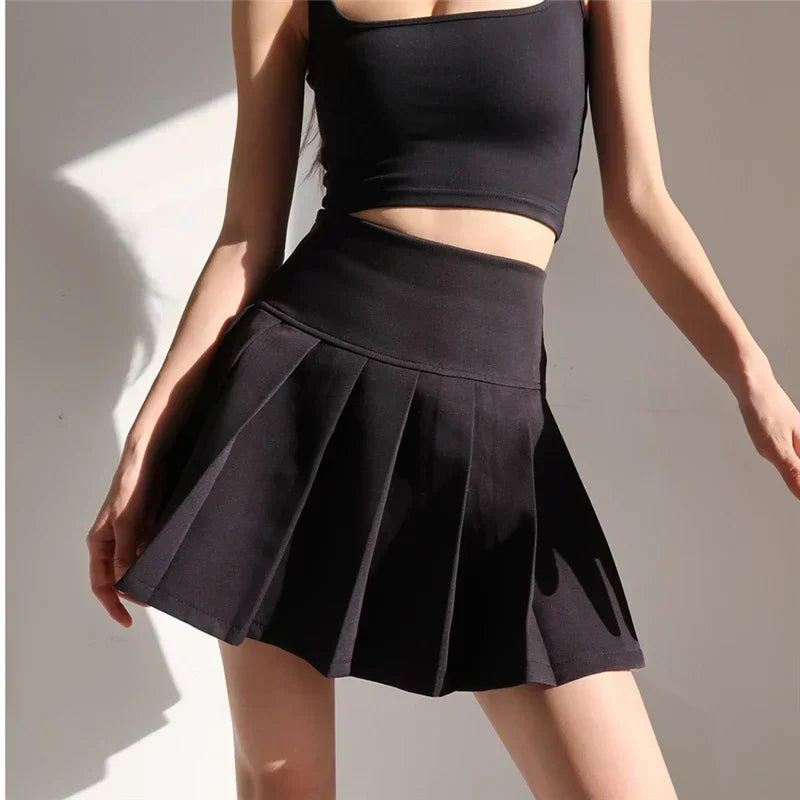 Jupe Plissée Taille Haute Mini Y2K | MDN Store