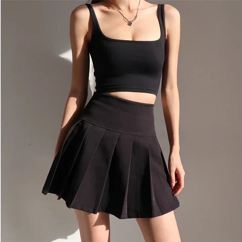Jupe Plissée Taille Haute Mini Y2K | MDN Store