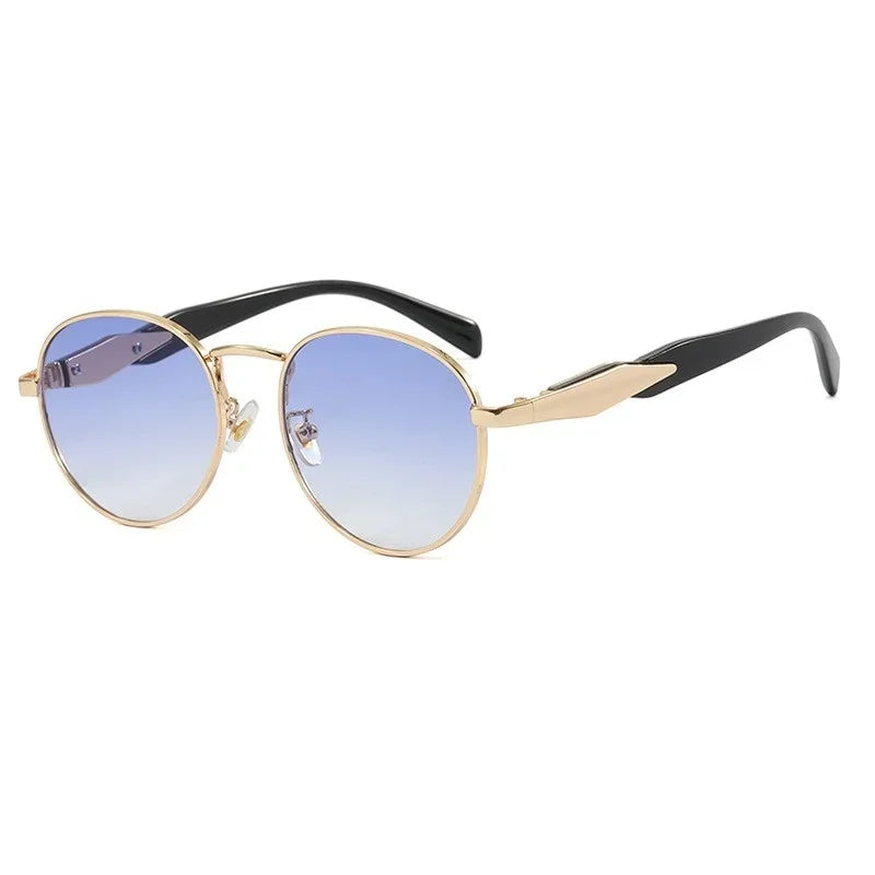 Lunettes de Soleil Rondes Vintage Métal UV400 - Femme | MDN