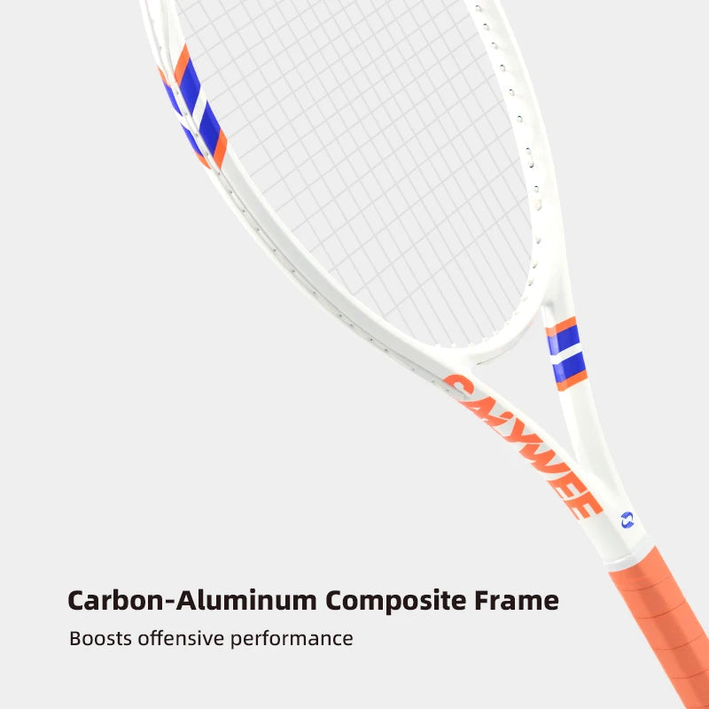 Raquette de Tennis Fibre de Carbone POWER2.0 — Étiquette Tactile 3D, Professionnelle | MDN Store 25