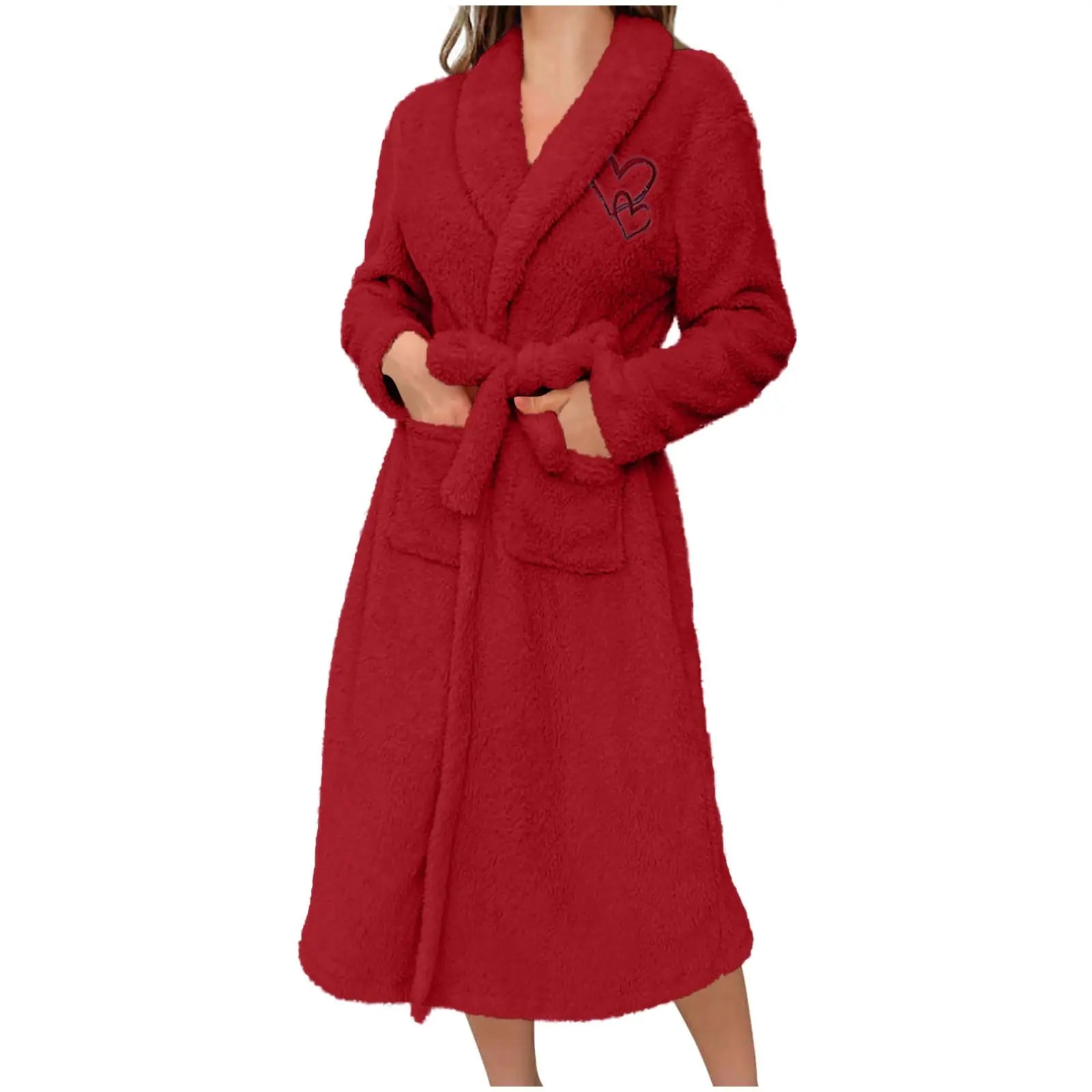 Peignoir Peluche Manches Longues Hiver | MDN Store