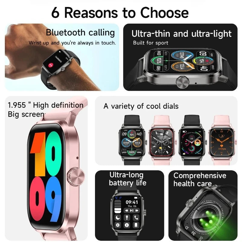 Montre Connectée Ultra-Fine 1.99" Appels Bluetooth GPS | MDN Store