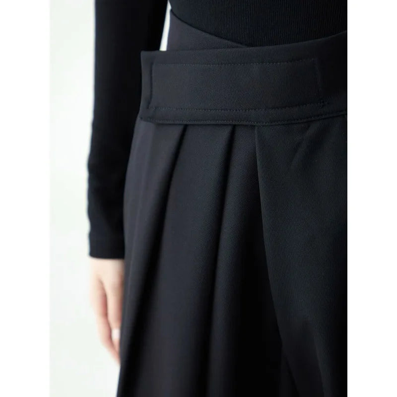 Pantalon Costume Noir Femme Homme Taille Haute - Unisexe Bureau Minimaliste Y2K | MDN