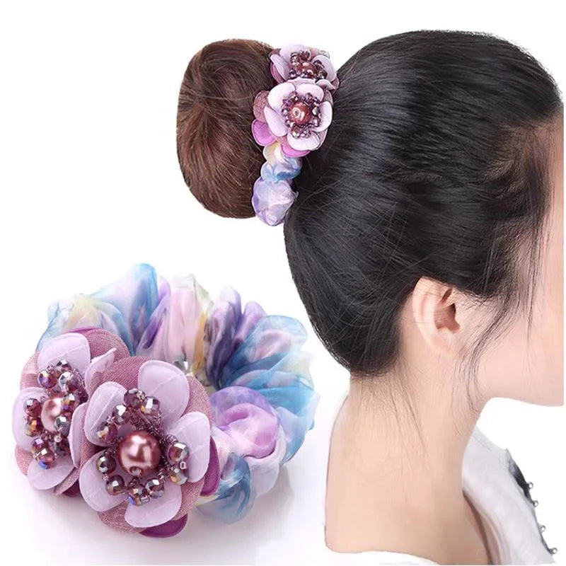 Chouchou Dentelle Nœud Fantaisie - Élastique Cheveux Femme Fille Haute... | MDN Store