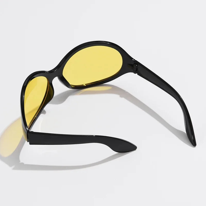 Lunettes de Soleil Y2K Punk Ovales - Femme & Homme UV400 | MDN