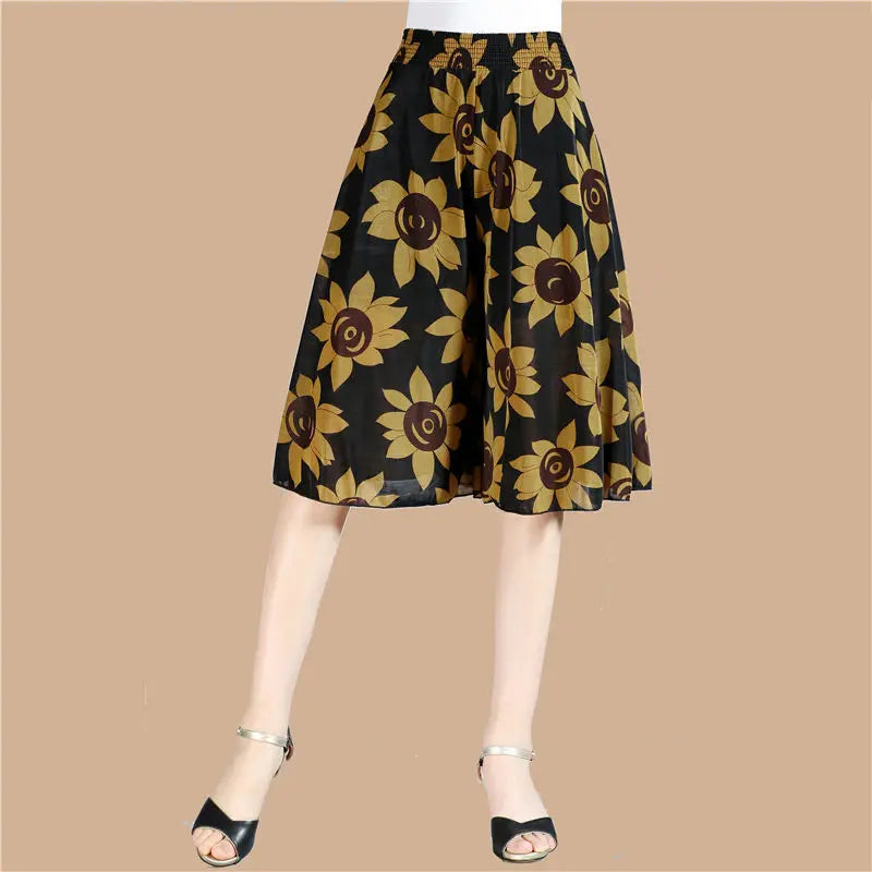 Jupe-Culotte Imprimé Floral Grande Femme | MDN Store