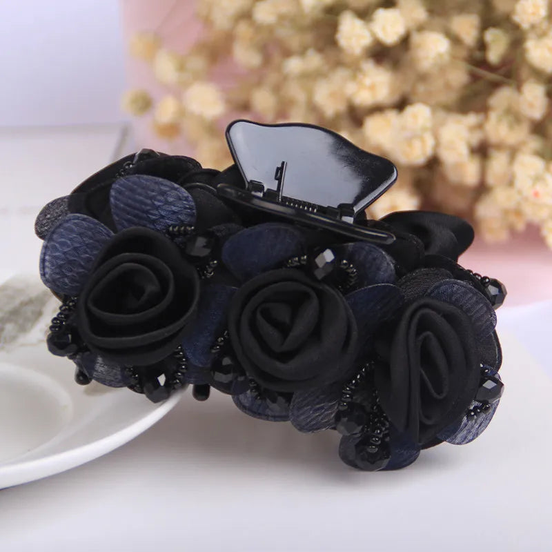 Pince à Cheveux Crabe Fleurie - Accessoire Cheveux Élégant et Pratique | MDN Store