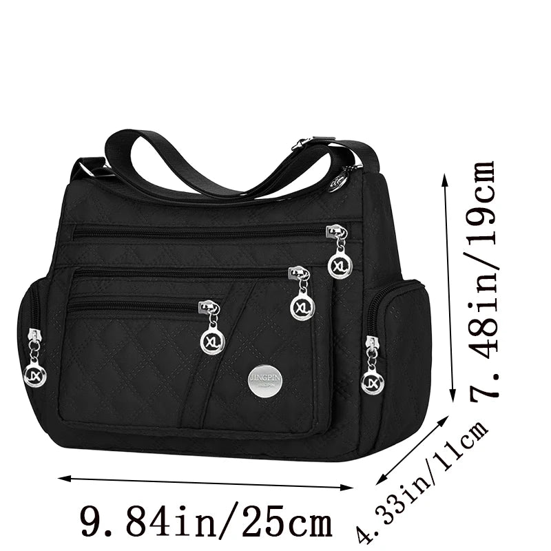 Sac Bandouliere Carre Unisexe Nylon Grande Capacite Style Oxford | MDN Store 25